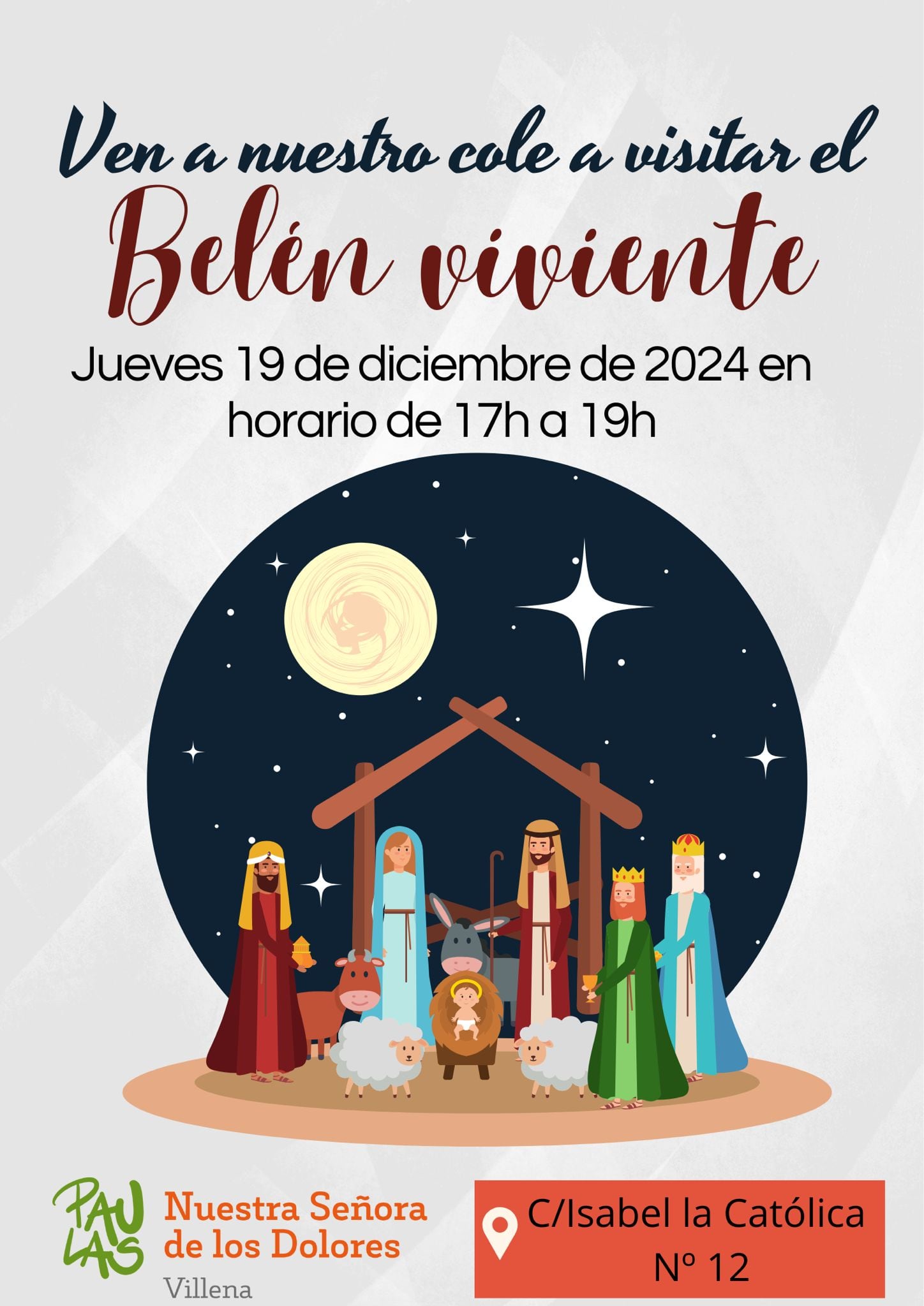 Invitación Belén Viviente Paulas