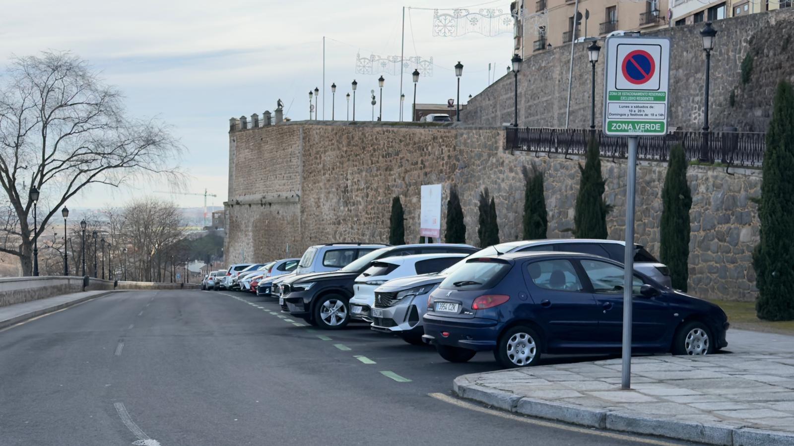 Imagen de archivo de una zona verde de la ORA en el Casco Histórico de Toledo
