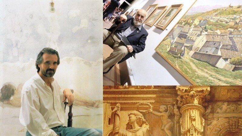 Los artistas ubetenses Marcelo Góngora y Antonio Espadas