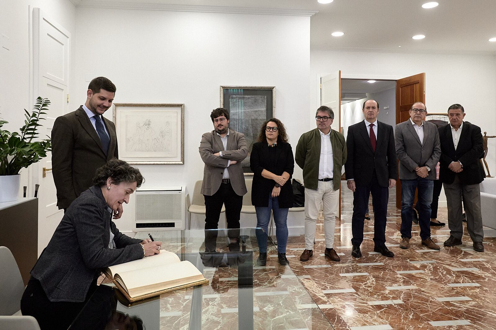 Mar Chao la nueva presidenta de la Autoridad Portuaria de Valencia durante su visita a Gandia.