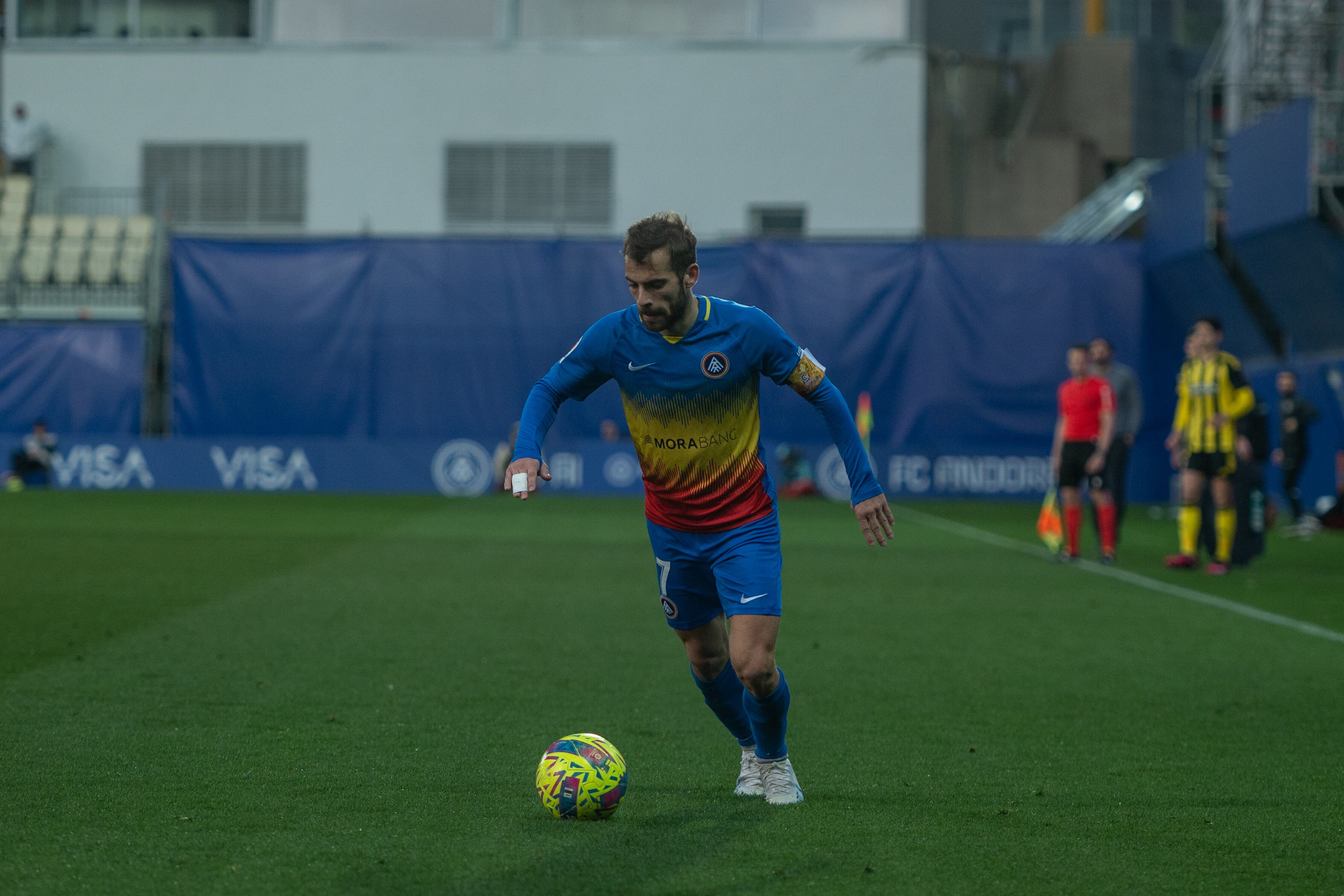 Hector Hevel durante un partido de esta temporada con el Andorra