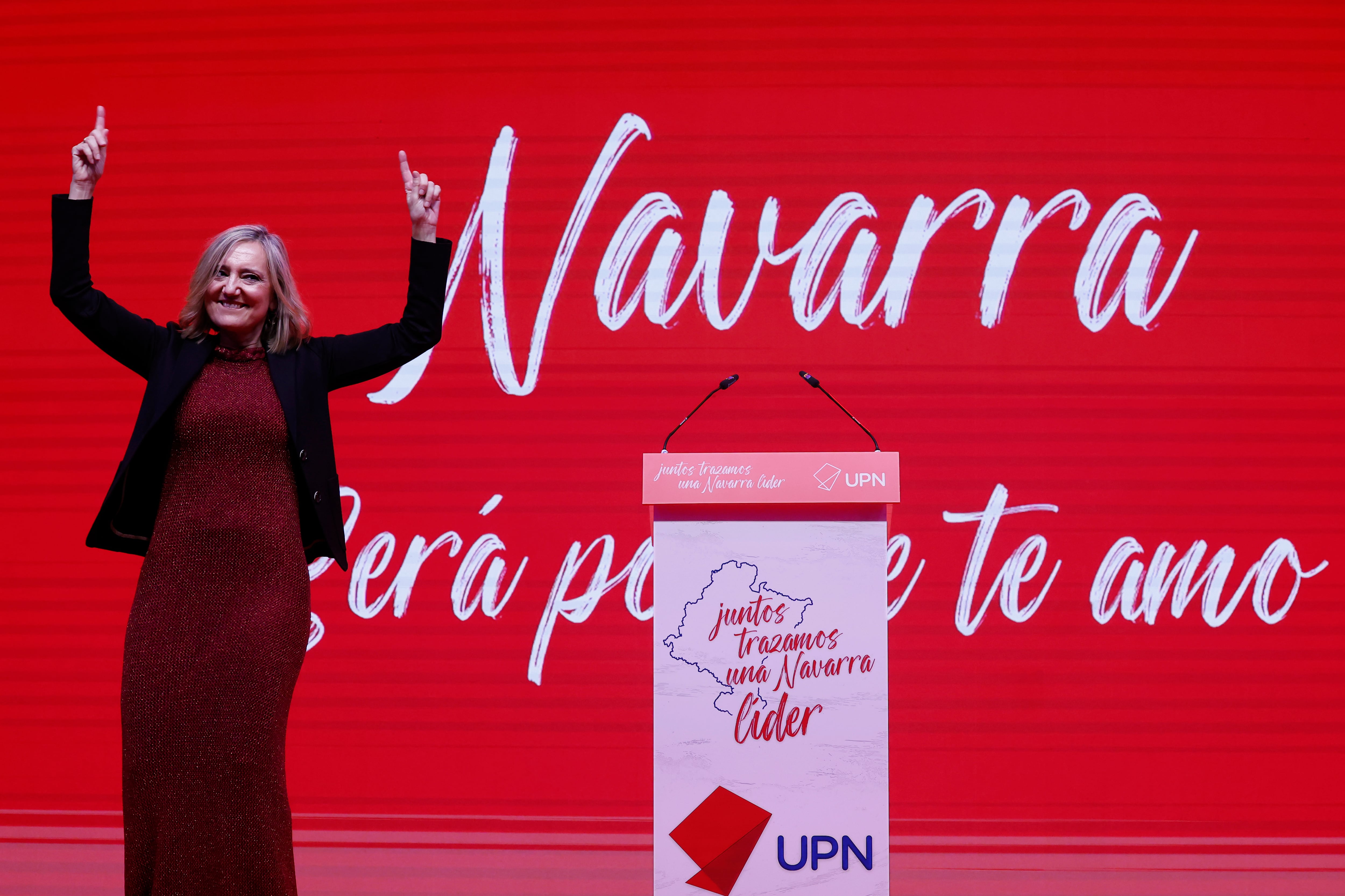 Cristina Ibarrola en el día del partido de UPN. EFE/ Jesús Diges