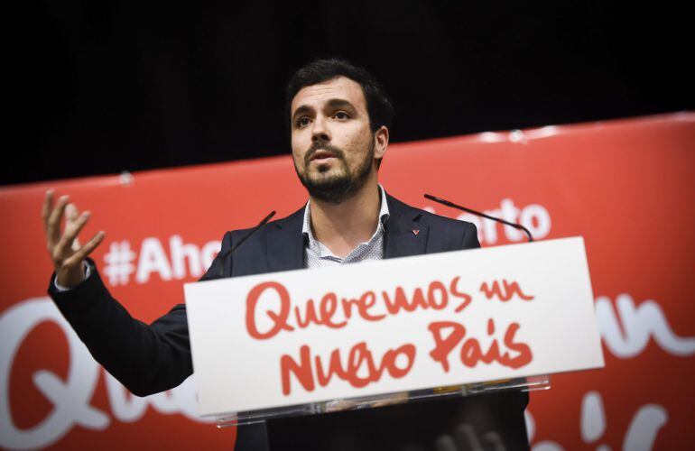 El candidato de IU a la Presidencia del Gobierno, Alberto Garzón.