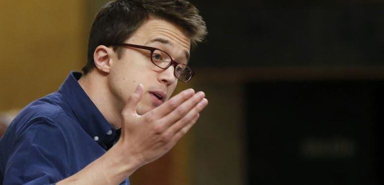  Iñigo Errejón en el pleno del Congreso de los Diputados.