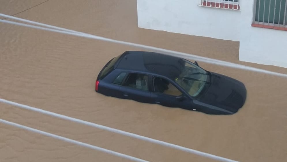 San Martín del Tesorillo vive las inundaciones más graves del último siglo por el temporal