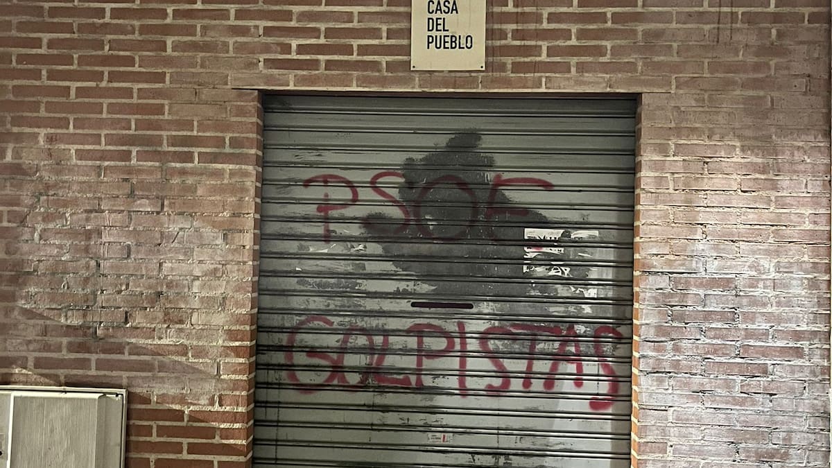 Ataque vandálico contra la sede del PSOE en Laguna de Duero