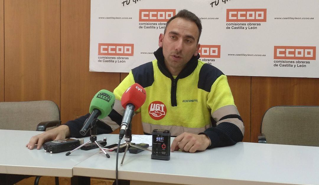 Fernando Sanchidrián, portavoz de los trabajadores de las empresas auxiliares