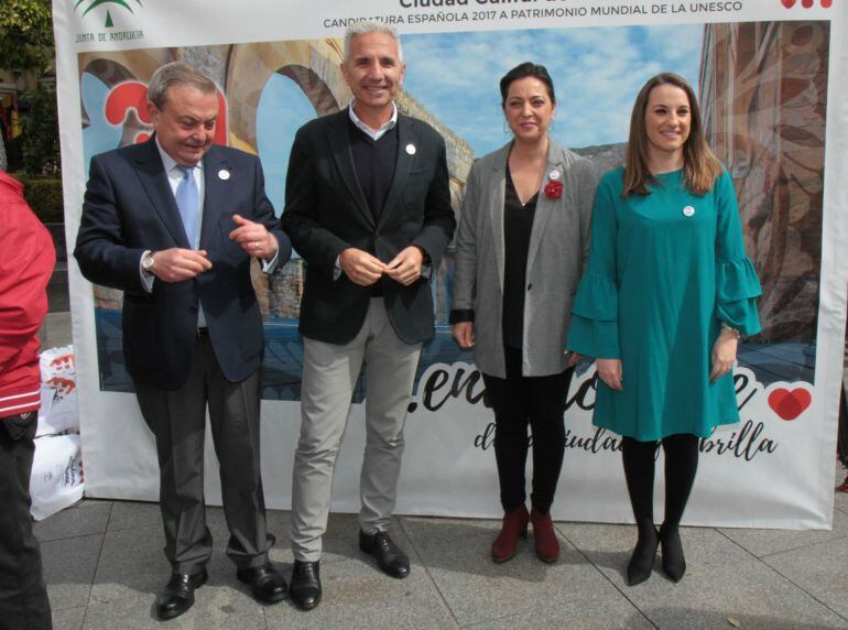 El consejero de Cultura, MIguel Ángel Vázquez, delegado provincial, Francisco Alcalde, la alcaldesa, Isabel Ambrosio, y la delegada de gobierno, Esther Ruiz.