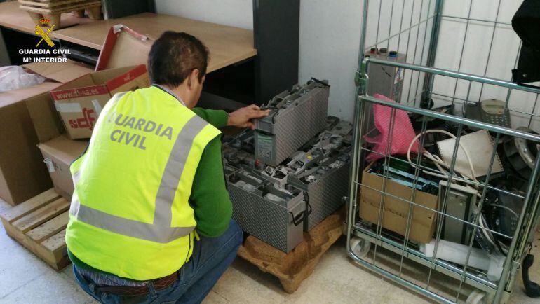 Imagen de una intervención de la Guardia Civil relacionada con polígonos industriales