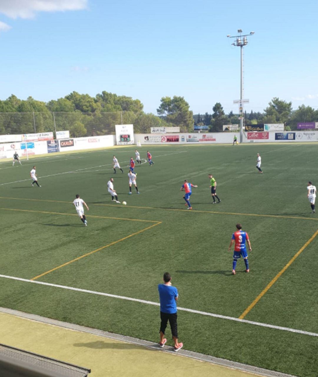 Imagen del partido jugado en Santa Eulària