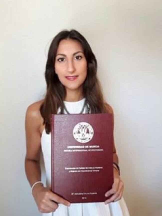 Almudena Ortuño Esparza, autora de la tesis doctoral.