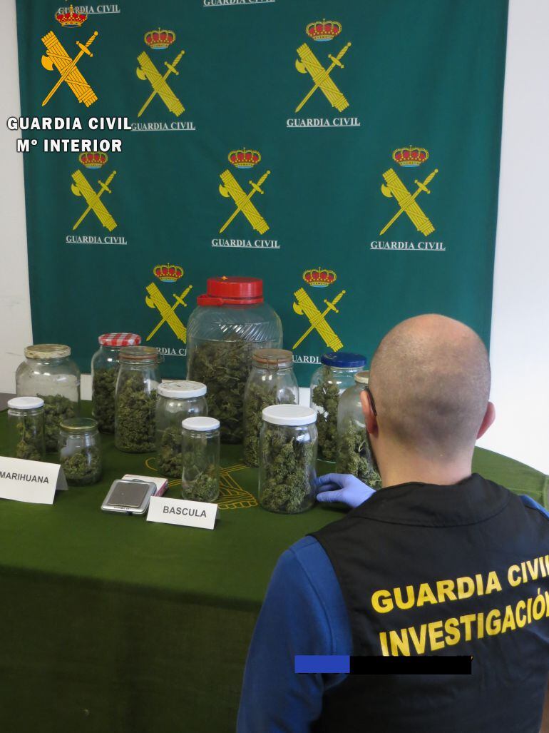Droga incautada por la Guardia Civil