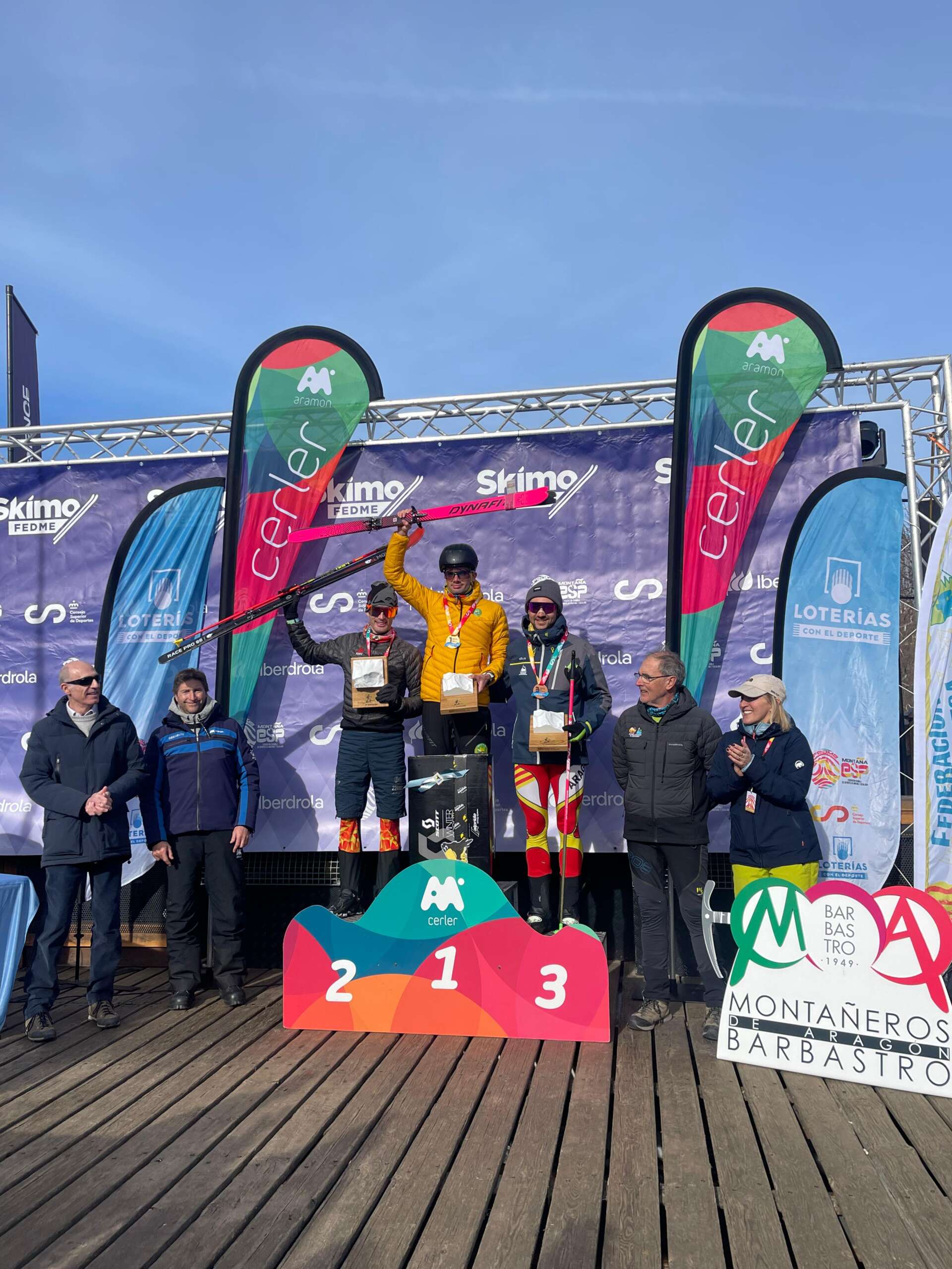 Alcalde este domingo en Cerler ganando la prueba del Memorial del Recuerdo