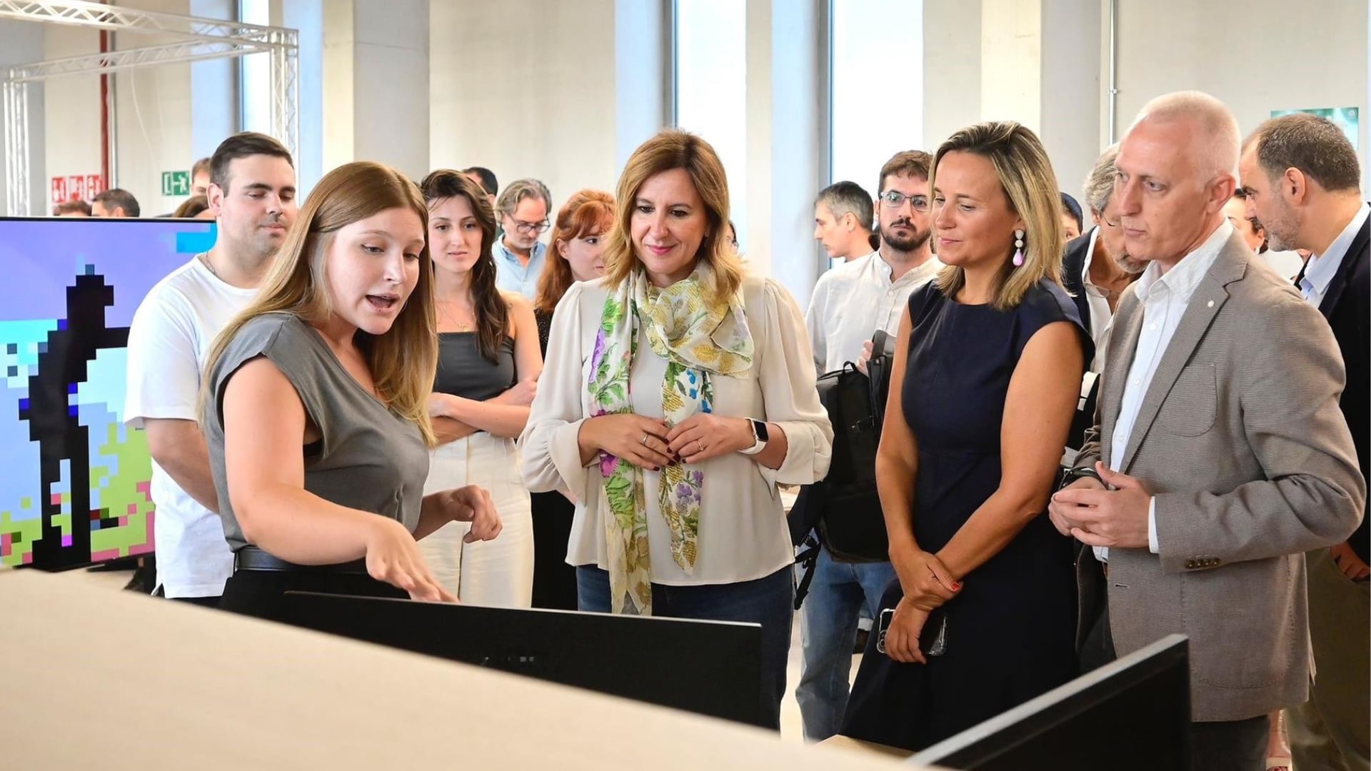 La alcaldesa de València, María José Catalá, durante la inauguración del espacio Valencia Game City