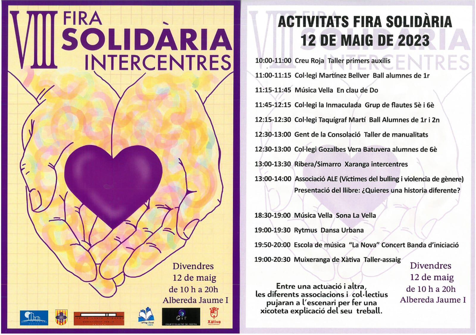 Programa de la Fira Solidaria de Xàtiva