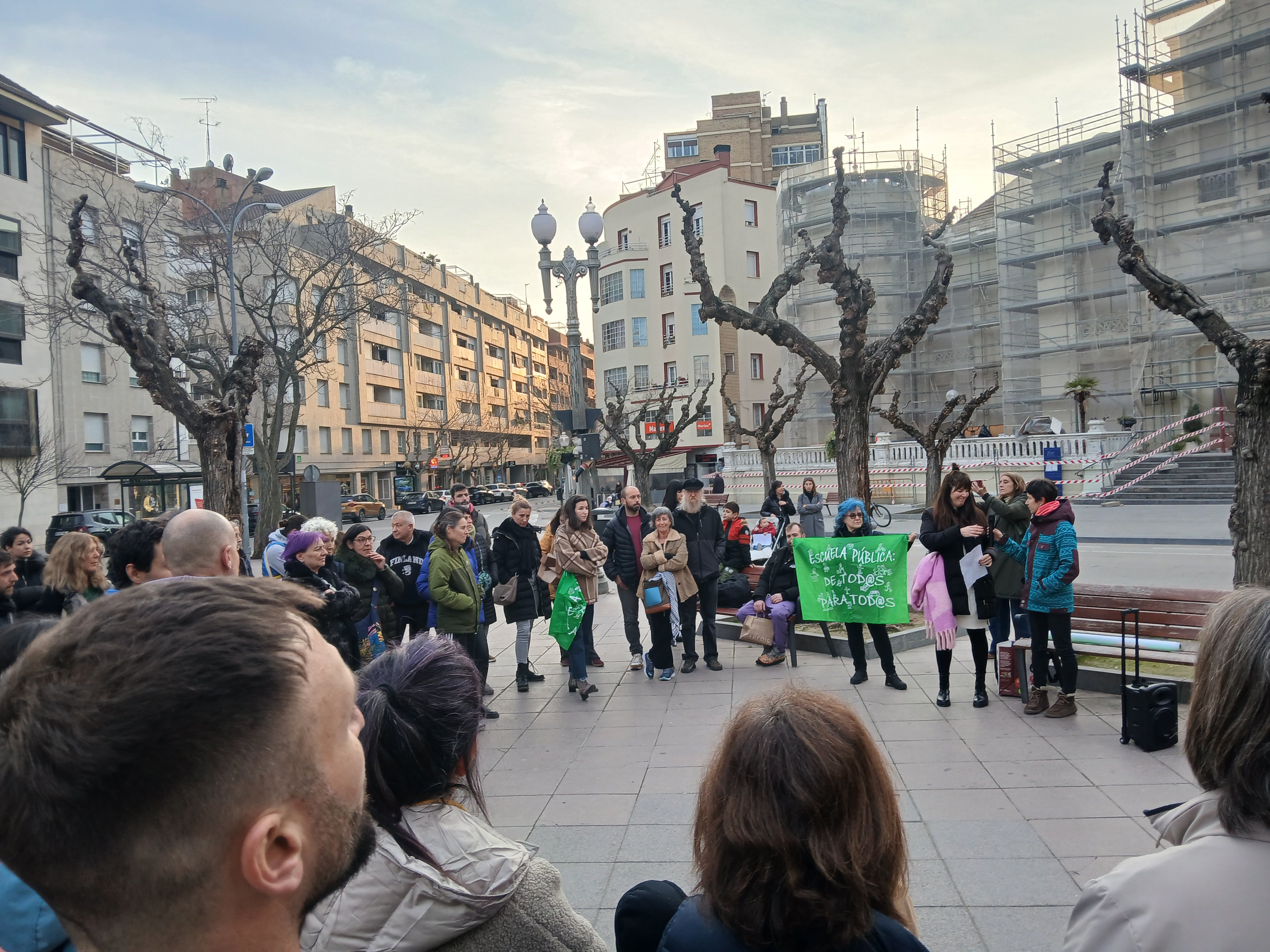 Imagen de la concentración en Huesca