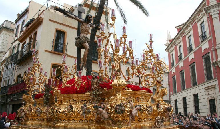 El Cristo de La Sed en su paso procesional