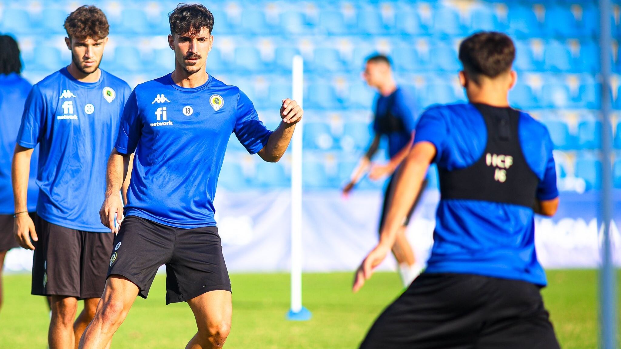 Soldevila, entrenándose en el Rico Pérez