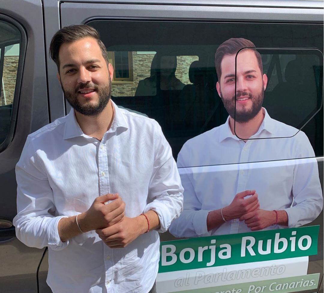Borja Rubio en campaña electoral