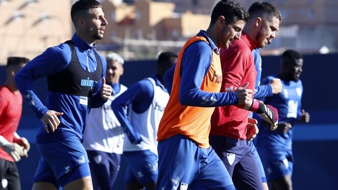 El Málaga regresó este martes a los entrenamientos para preparar el encunentro del sábado contra Las Palmas