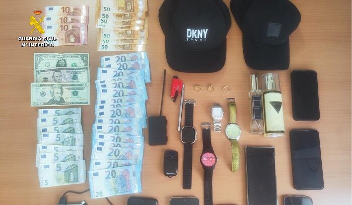 Alijo incautado por la Guardia Civil