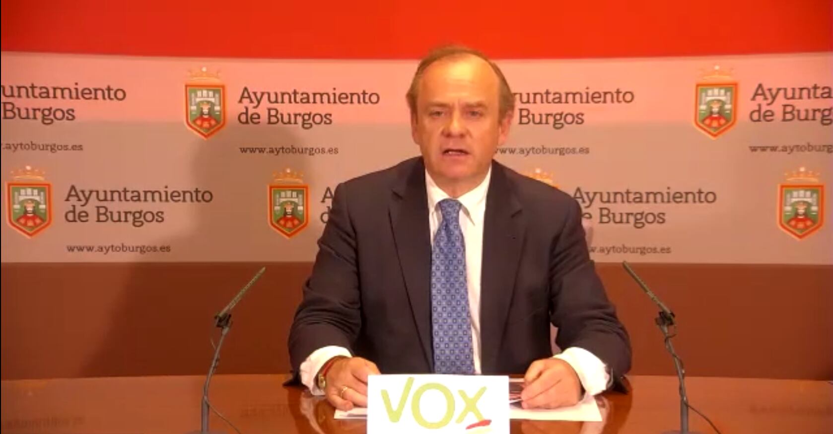 Fernando Martínez-Acitores, concejal de Vox en el Ayuntamiento de Burgos.