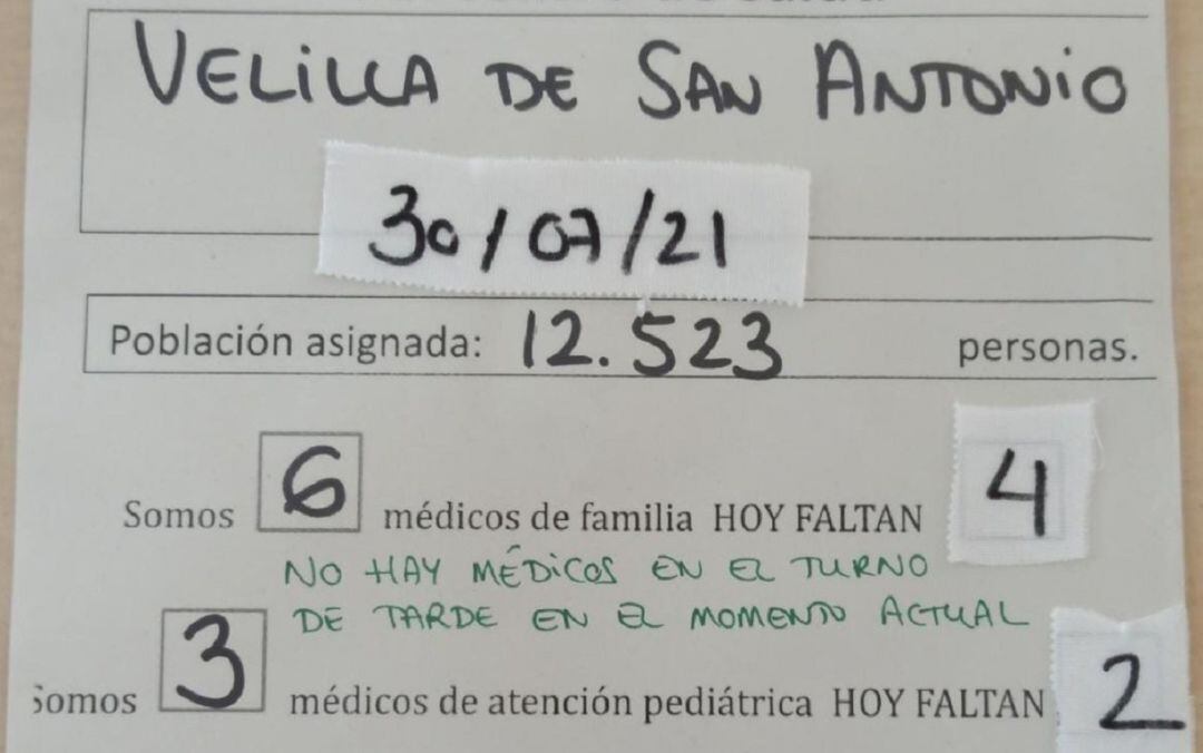 Dotación sanitaria en Velilla de San Antonio