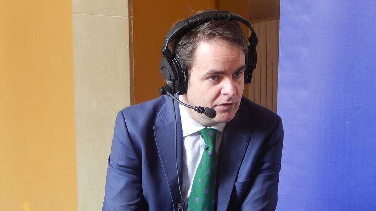 Roberto Bermúdez de Castro, en una entrevista en Radio Huesca