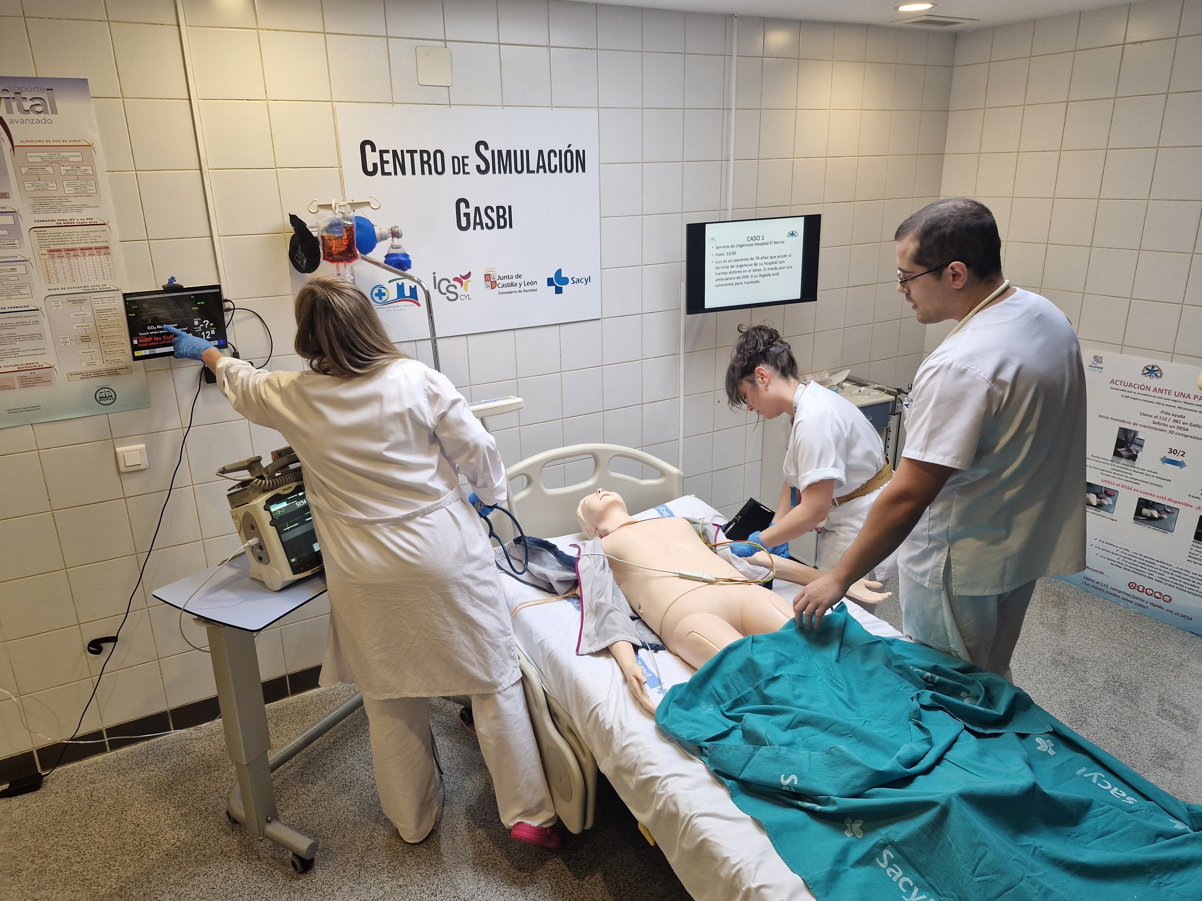 Un momento de la simulación