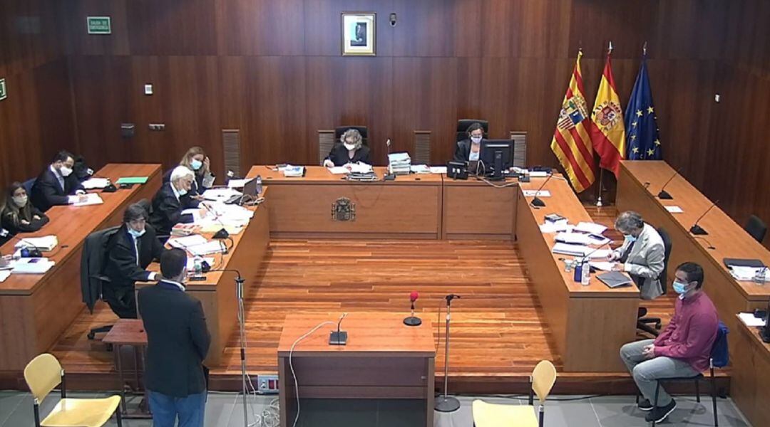 La Audiencia Provincial de Zaragoza acoge la última sesión de la repetición del juicio de los tirantes con las declaraciones y explicaciones de los peritos