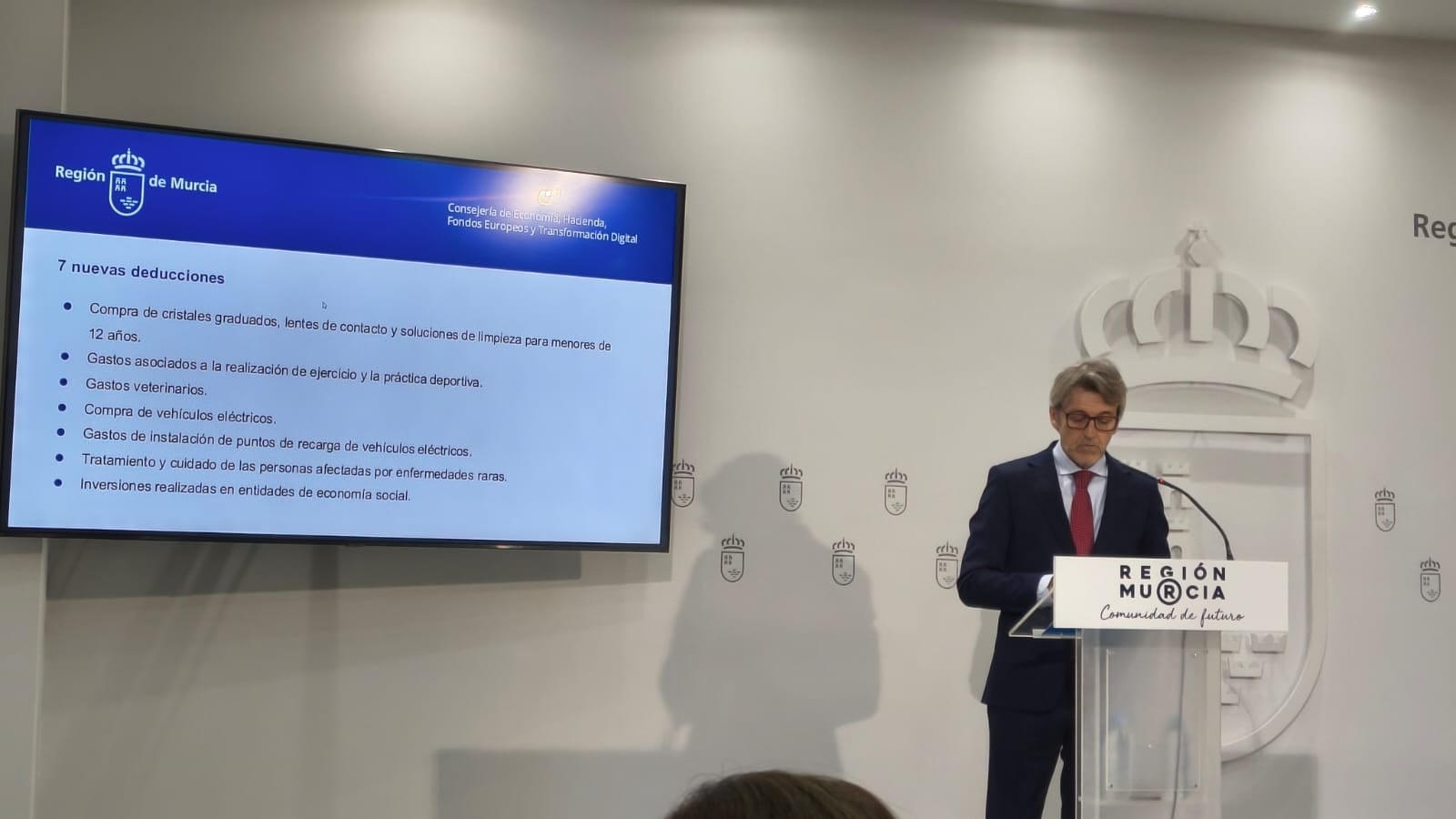 El consejero de Economía, Hacienda, Fondos Europeos y Transformación Digital, Luis Alberto Marín