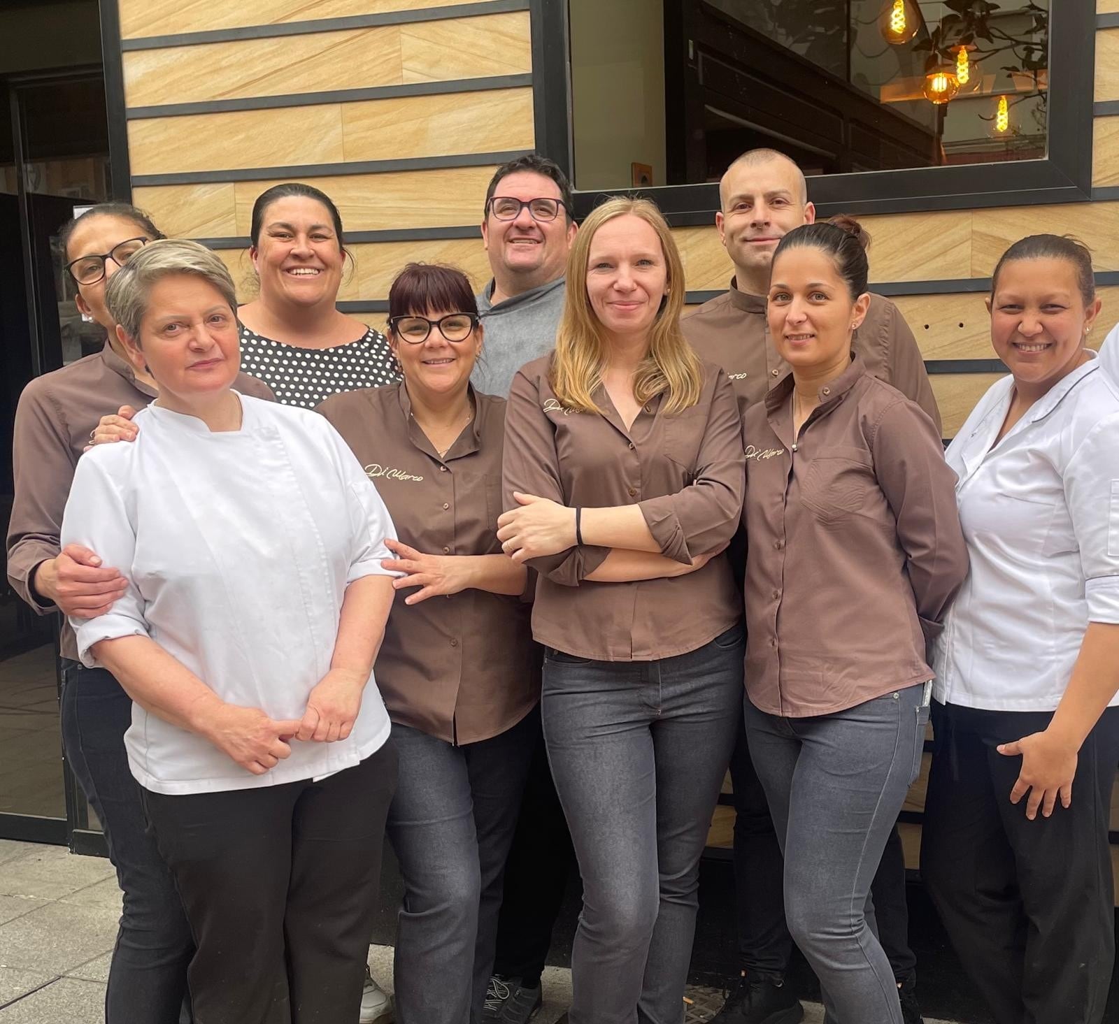 Plantilla del Restaurante Di Marco de Binéfar