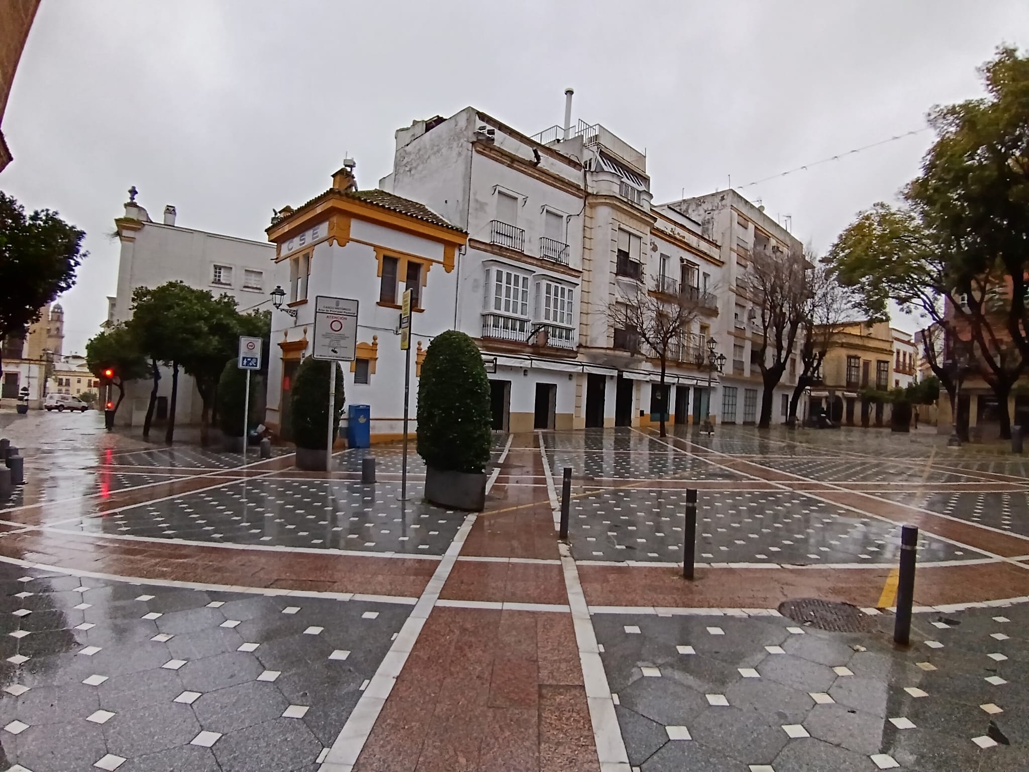 La plaza Plateros este miércoles