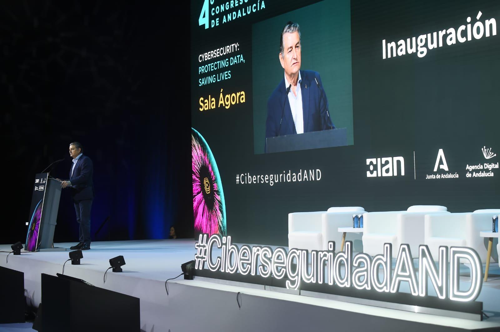 Sanz durante el acto que se ha llevado a cabo este miércoles en Málaga