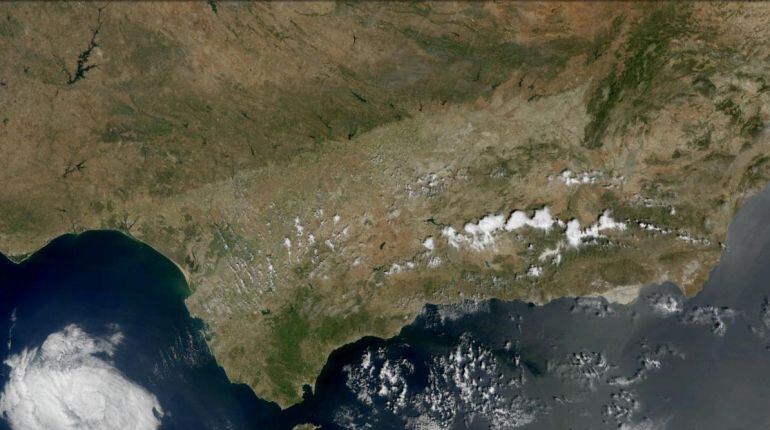 Andalucía, vista desde el satélite