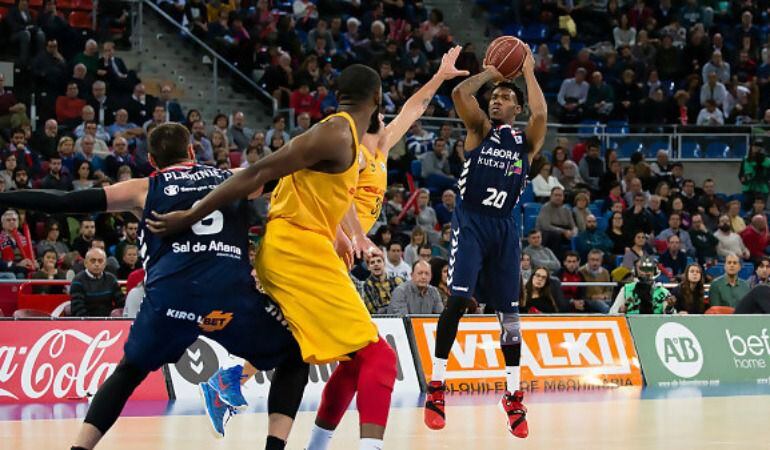 Darius Adams fue el máximo anotador del partido en el Buesa Arena.