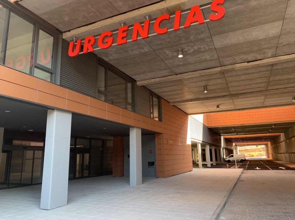 Acceso a urgencias del Hospital de Guadalajara