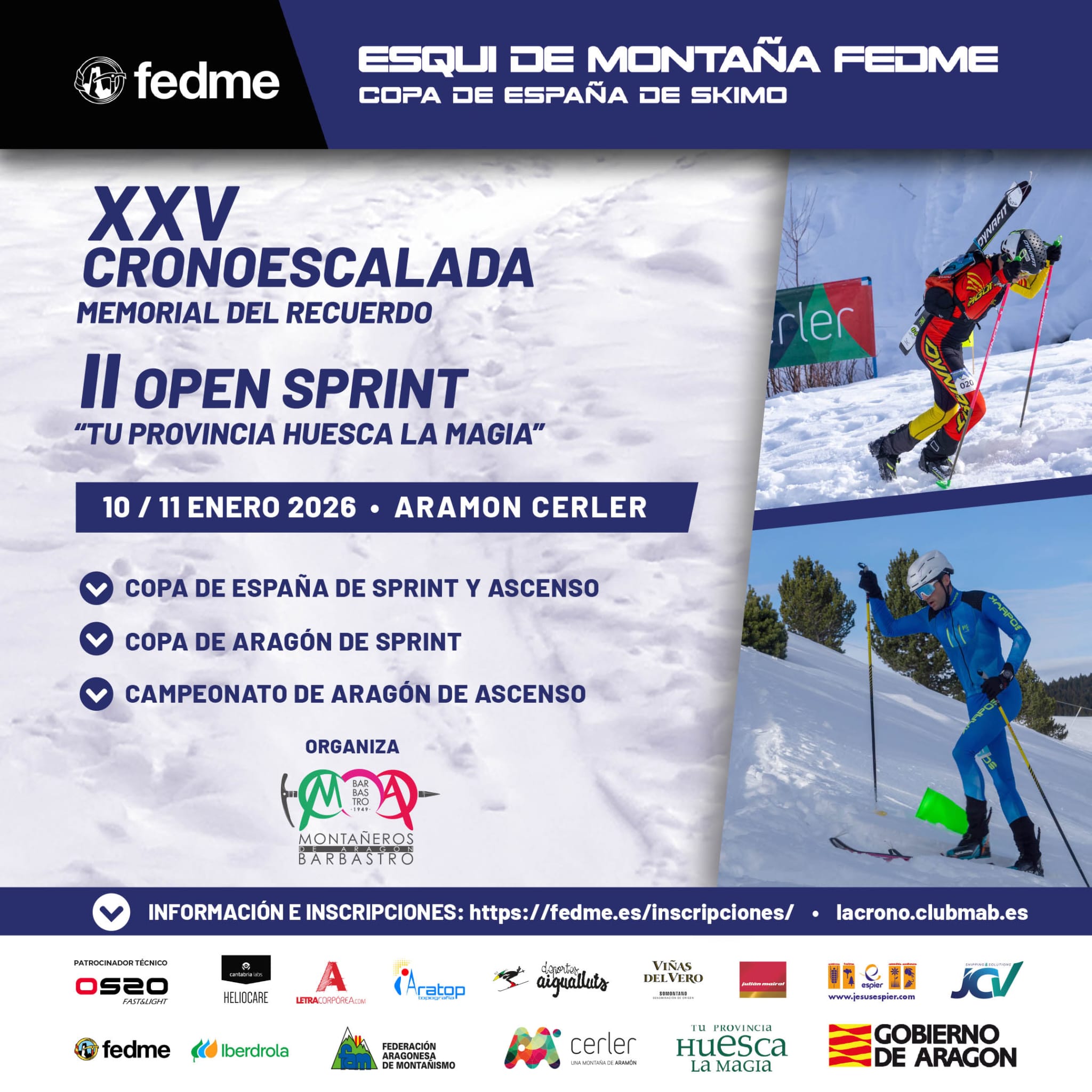 Cartel XXV Cronoescalada Memorial del Recuerdo.