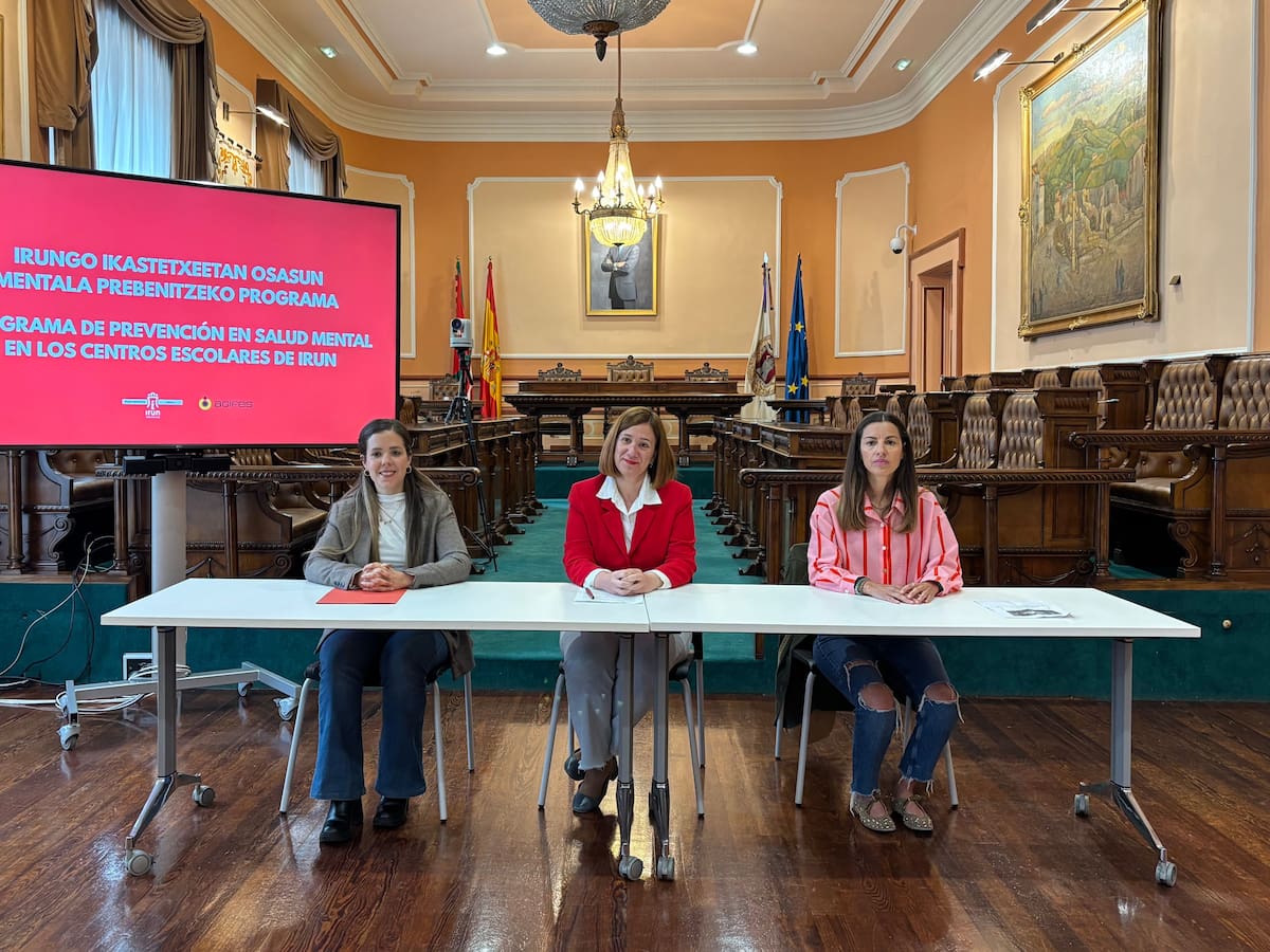 Programa piloto de prevención en salud mental llegará a más de 800 estudiantes en centros escolares de Irun