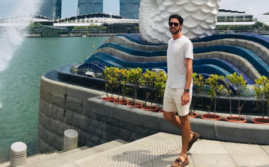 Alvaro Morcillo, jugador y profesor internacional de tenis en Singapur