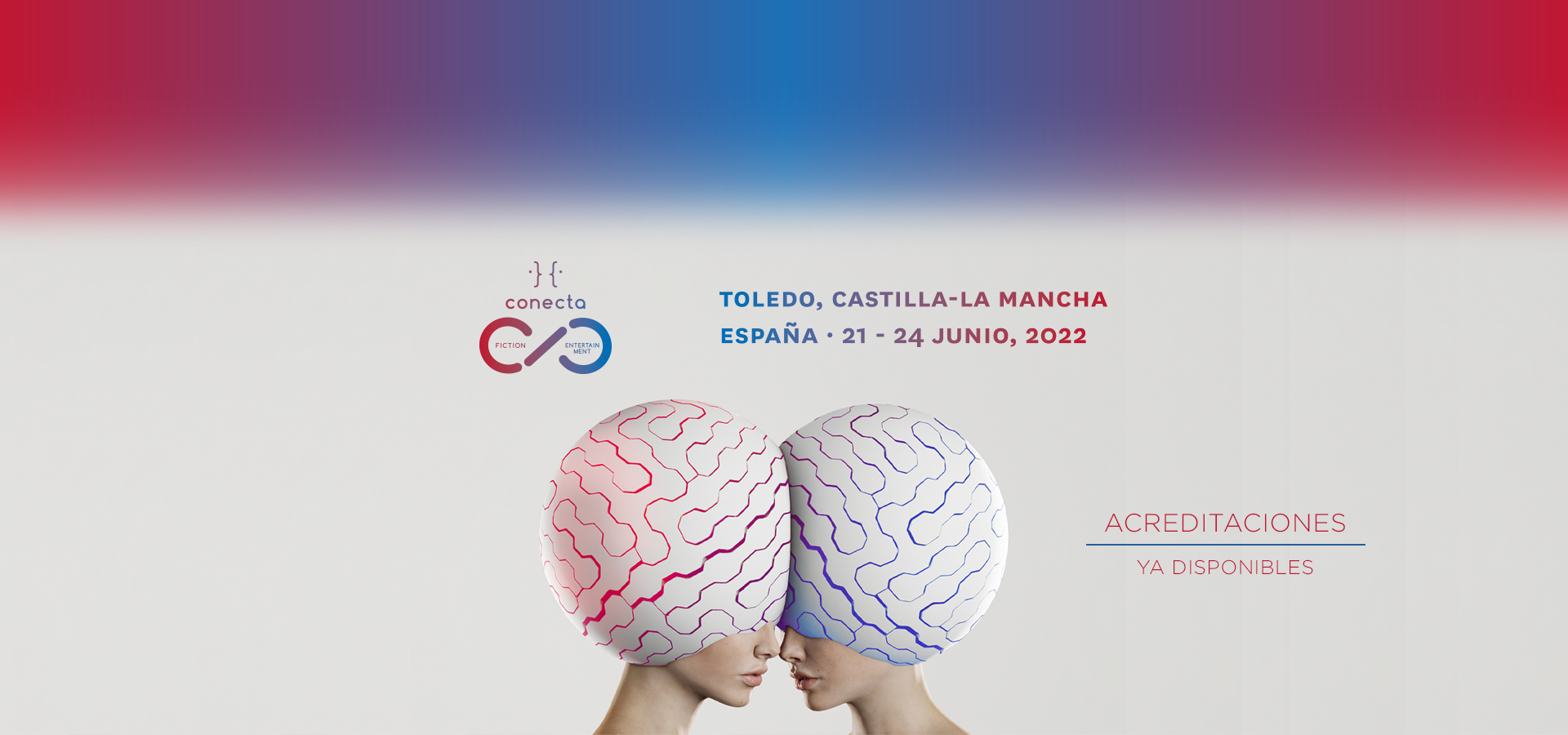 Portada de la web de Conecta Fiction & Entertainment, evento que reunirá en Toledo a la industria televisiva de Europa y América durante 4 días.