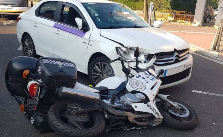 El choque ha tenido lugar junto al antiguo Hospital Rio Hortega