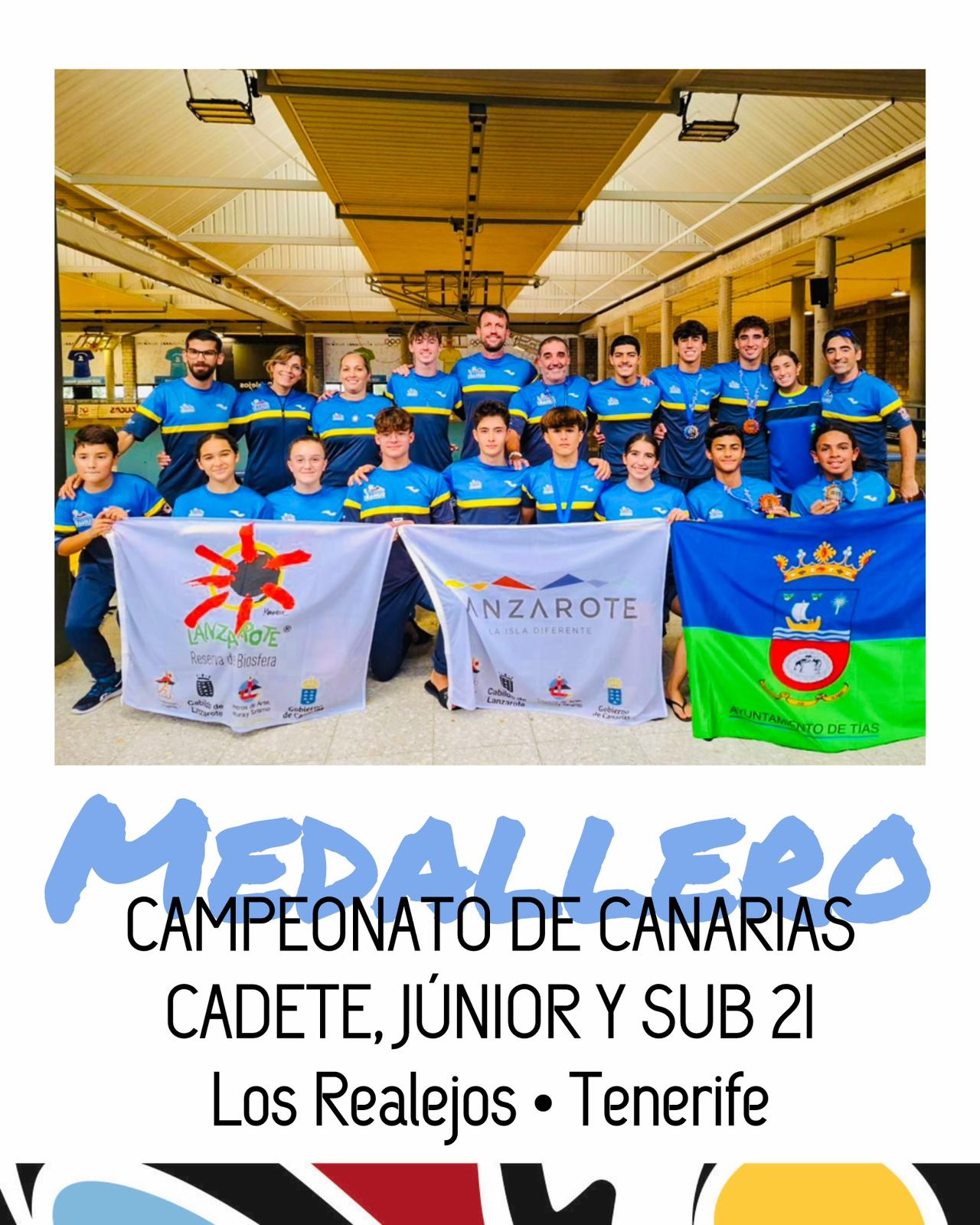 Expedición del Suhari Tías de Lanzarote en el Campeonato de Canarias de Karate.