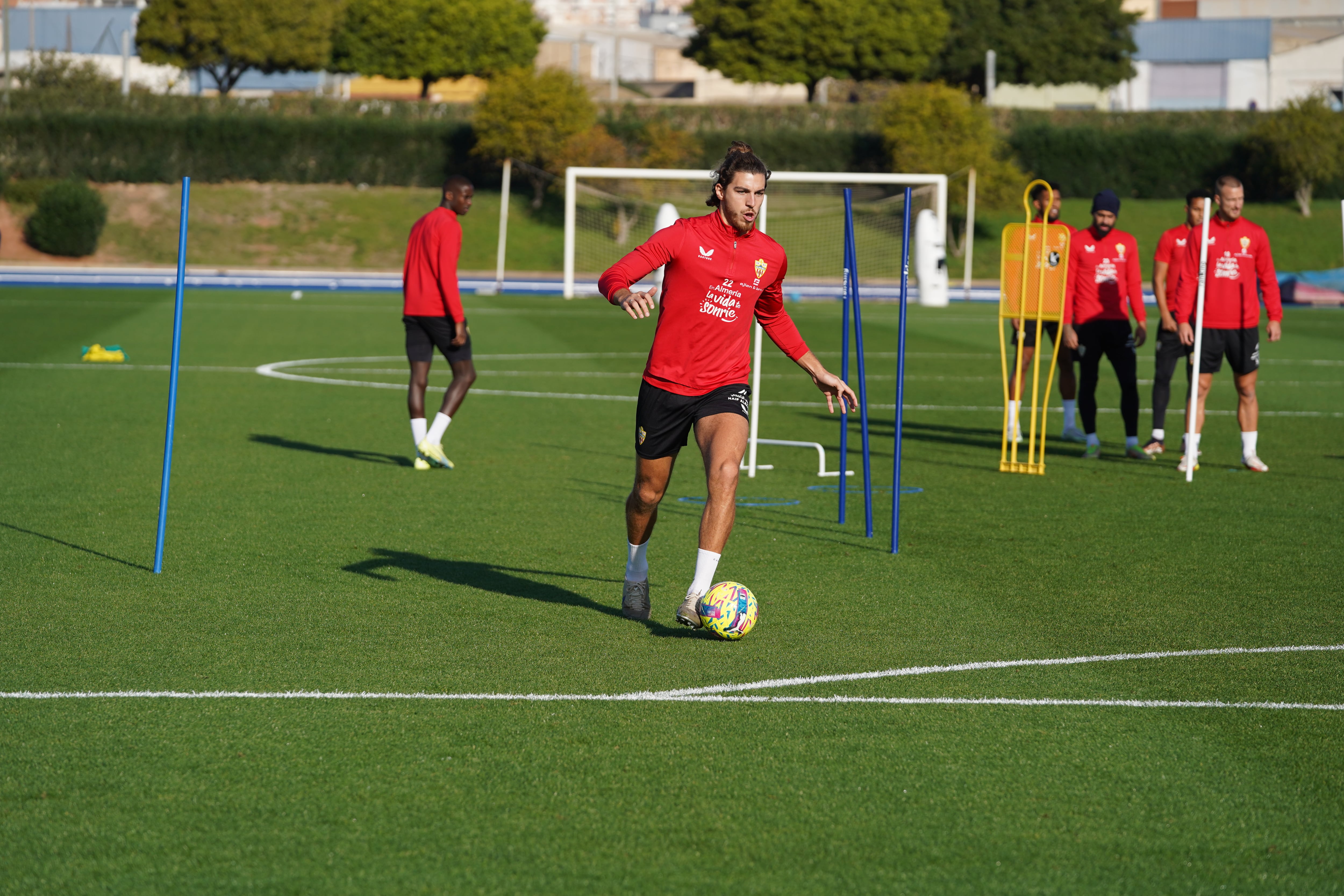 Babic en el entrenamiento de este martes en el Anexo.