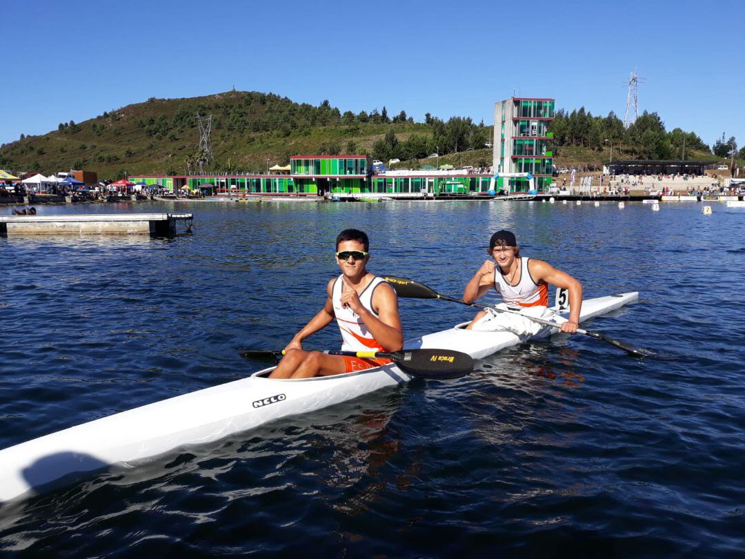 García y Prendes tras finalizar la prueba