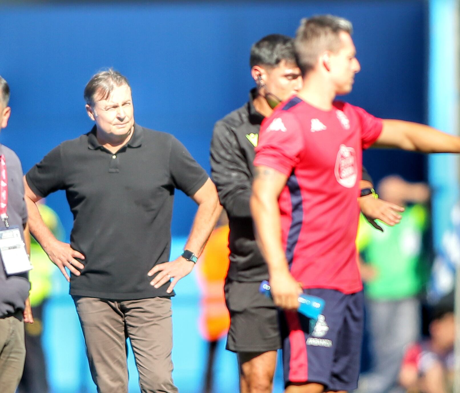 Cristóbal Parralo, en Riazor durante el Dépor-Racing (foto: Mero Barral / Cadena SER)