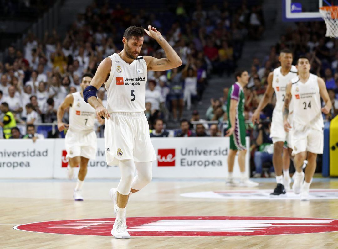 Rudy, durante el partido