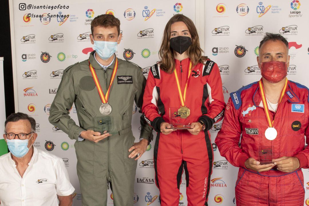 Los ganadores en el Campeonato de España de vuelo acrobático