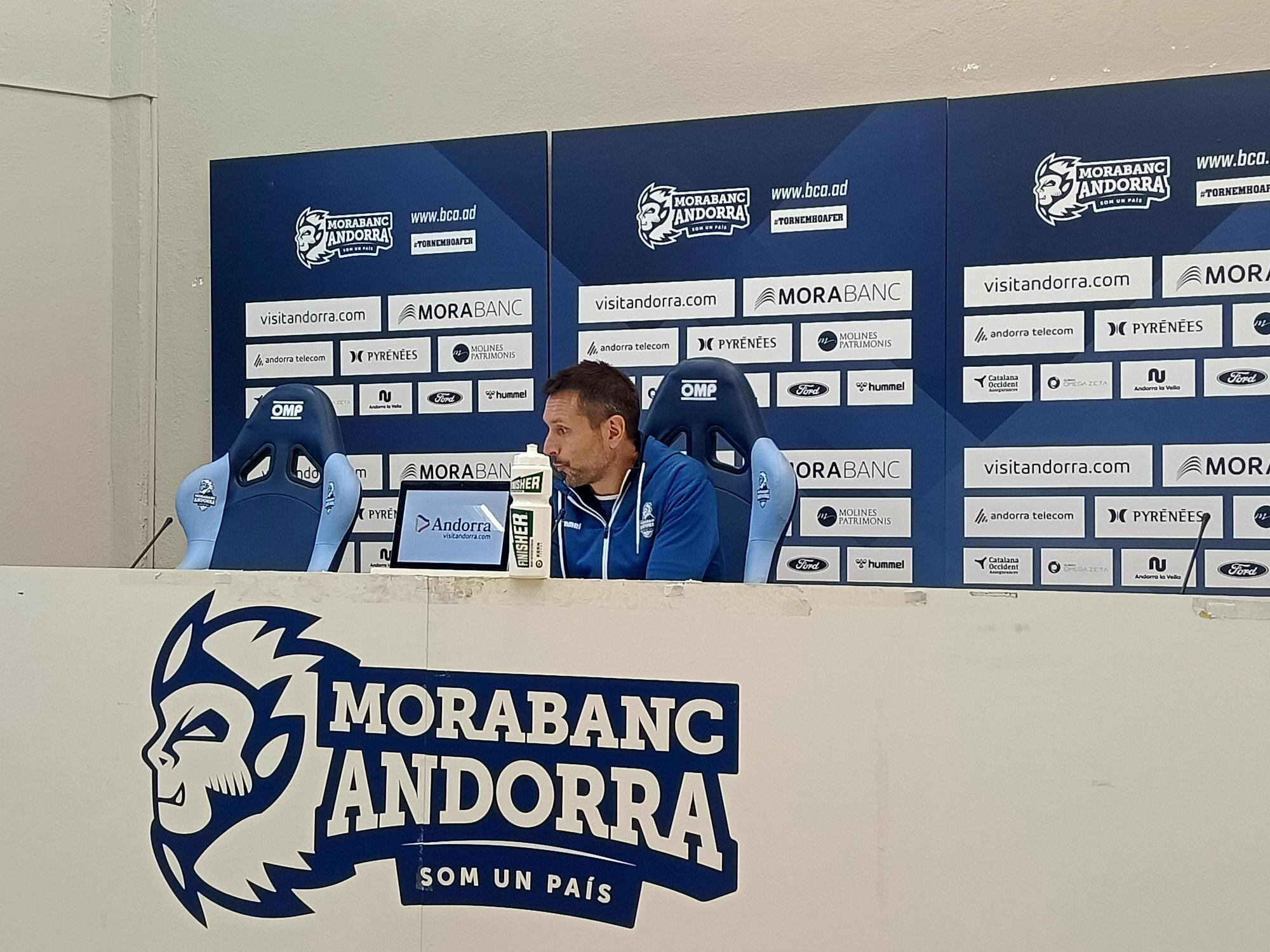 L'entrenador del MoraBanc Andorra, Natxo Lezkano.