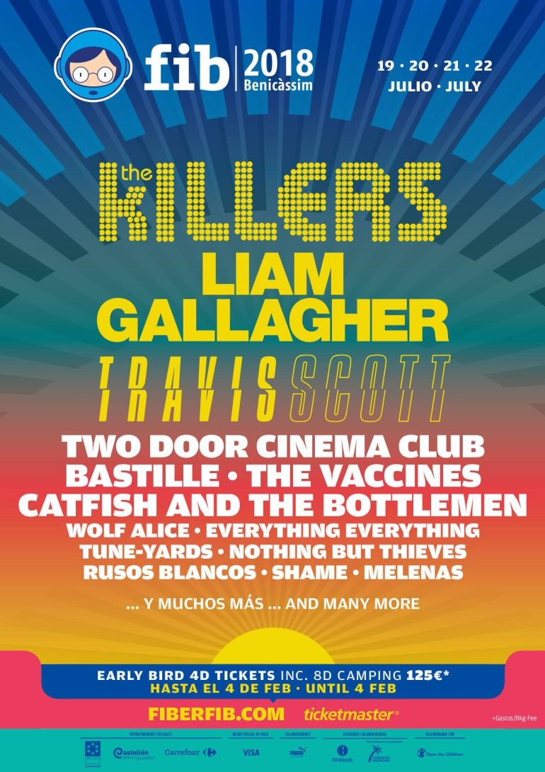 Liam Gallagher y Travis Scott son las nuevas confirmaciones para el FIB 2018